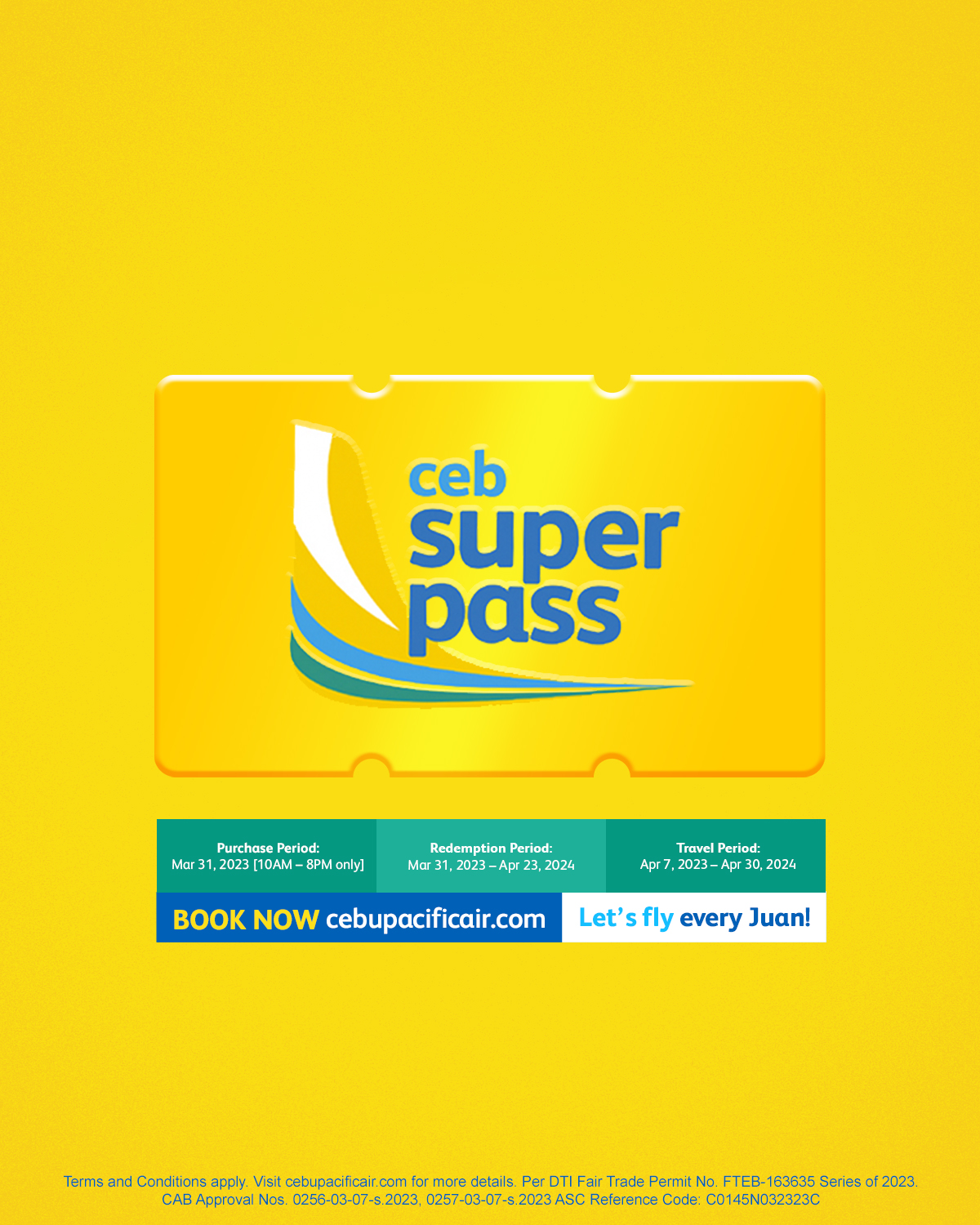 CEB Super Pass is back! (March 31, 2023) Cebu Pacific Promo Fares